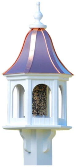 Copper Roof Gazebo Bird Feeder Bell Shape - 28x12 -Bird Products Shop BF12 BC PANELS