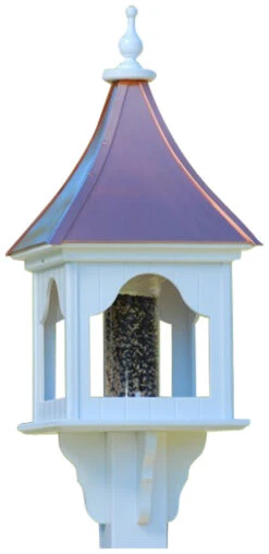 Copper Roof Bird Feeder Square Gazebo - 36x14 -Bird Products Shop BF14 SQ BC