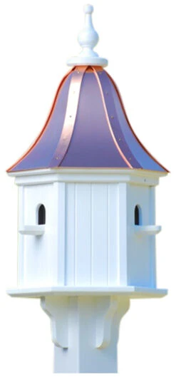 Copper Roof Birdhouse 28x12- 3 Perches -Bird Products Shop BH12 3 BC