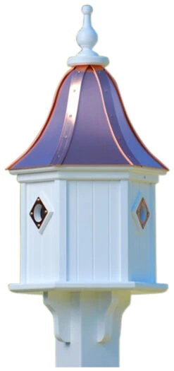 Copper Roof Birdhouse 28x12- 3 Portals -Bird Products Shop BH12 3CP BC