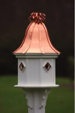 Bird Products Shop 42 Copper Roof Birdhouse 34x14 Ribbon Detail 4 Portals