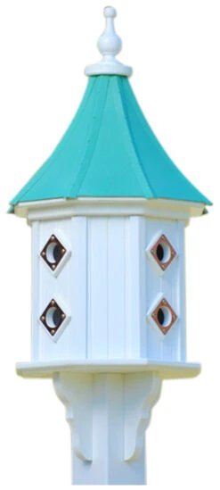 Copper Roof Dovecote Birdhouse 36x14 Slope - 8 Portals -Bird Products Shop BH14 8CP PC SLOPE