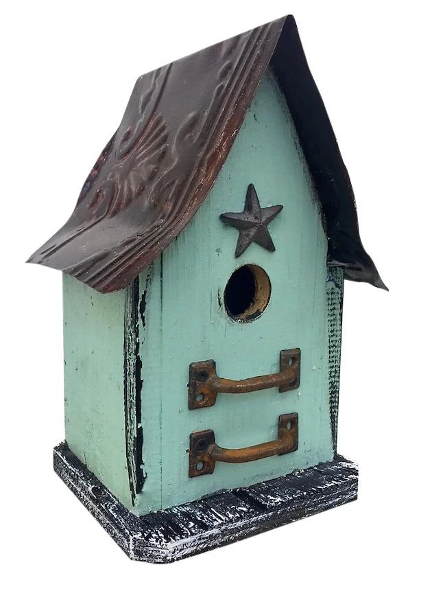 Barn Wood & Tin Rustic Birdhouses 7 Barn Wood & Tin Rustic Birdhouses - Image 7