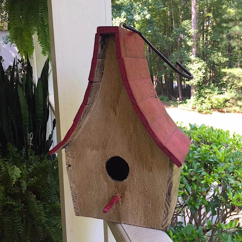 Boho Chalet Hanging Birdhouse- 4 Colors 1 Boho Chalet Hanging Birdhouse- 4 Colors