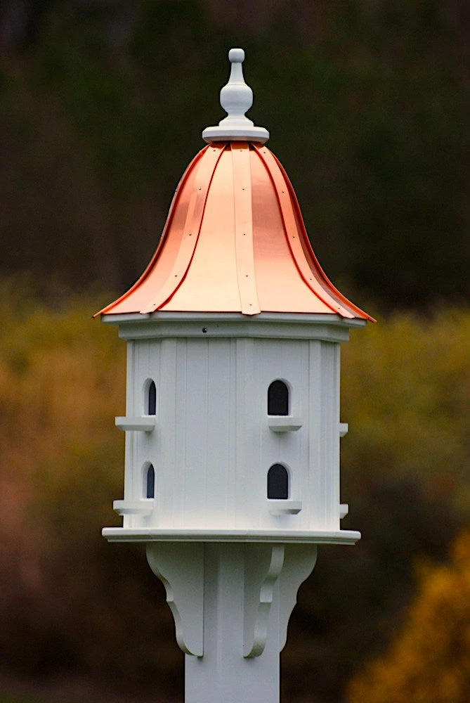 Copper Roof Dovecote Birdhouse 36x14 - 8 Perches 1 Copper Roof Dovecote Birdhouse 36x14 - 8 Perches