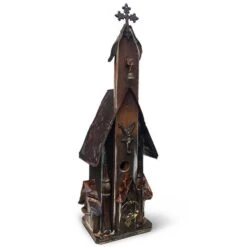 Large Church Birdhouses -Bird Products Shop Large Church Birdhouse Brown