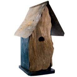 Natural Log Front Birdhouses -Bird Products Shop Natural Log Front Birdhouse 1A