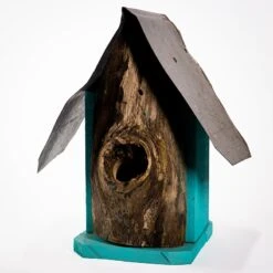 Natural Log Front Birdhouses -Bird Products Shop Natural Log Front Birdhouse 5A