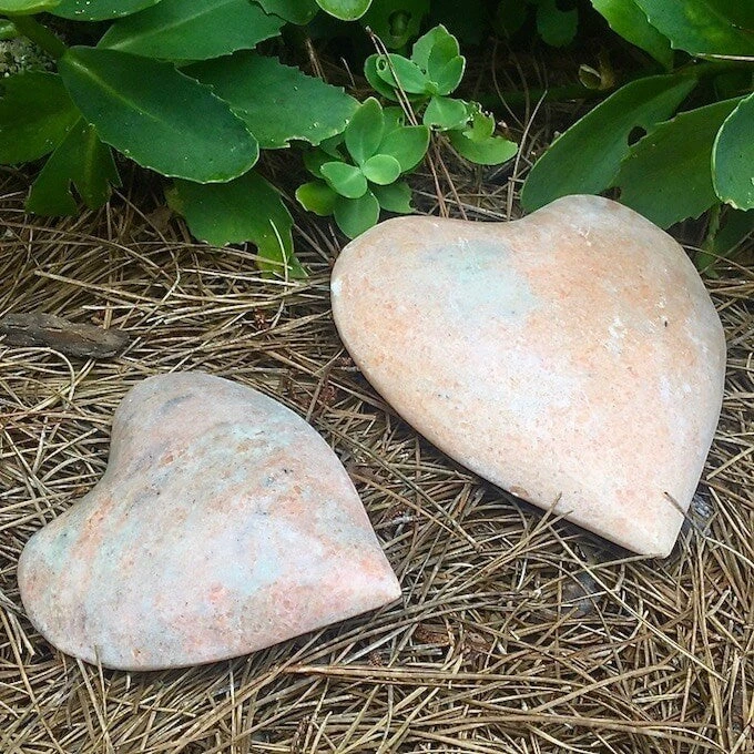 Polished Granite Garden Hearts 1 Polished Granite Garden Hearts