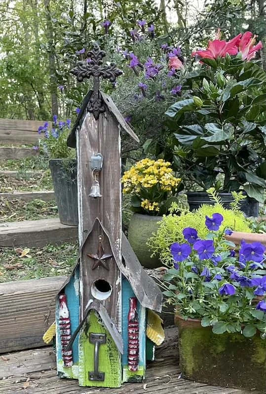 Rustic Church Birdhouses- Medium 9 Rustic Church Birdhouses- Medium - Image 9