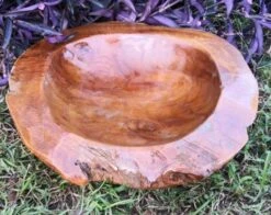 Decorative Teak Wood Bowls -Bird Products Shop Teak Bowl G