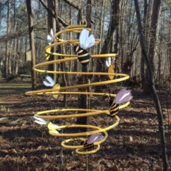 Nesting Materials With Large Bee Spinner -Bird Products Shop bee spinner garden decor