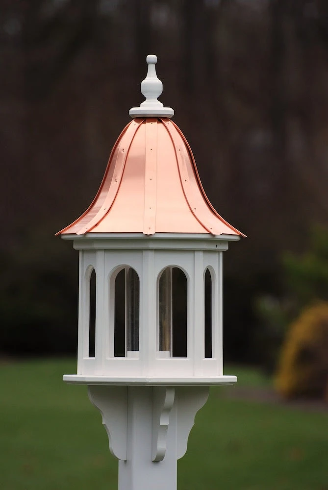 Copper Roof Gazebo Bird Feeder- Vinyl/PVC 36x14 1 Copper Roof Gazebo Bird Feeder- Vinyl/PVC 36x14