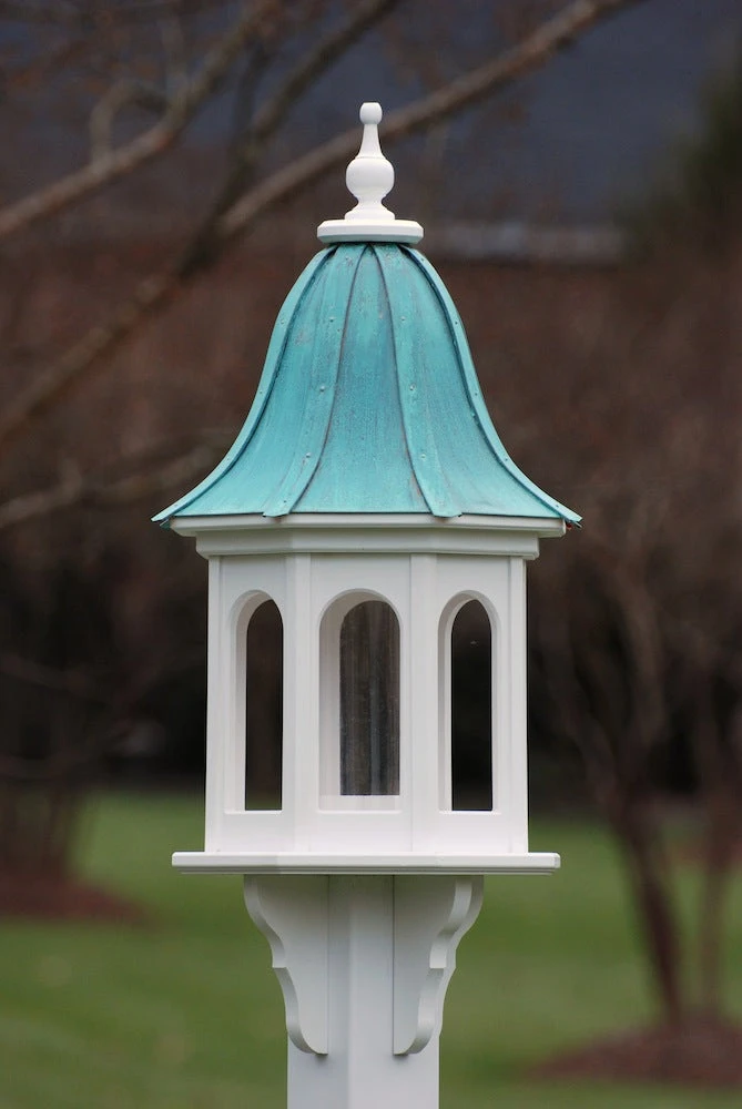 Copper Roof Gazebo Bird Feeder- Vinyl/PVC 36x14 2 Copper Roof Gazebo Bird Feeder- Vinyl/PVC 36x14 - Image 2