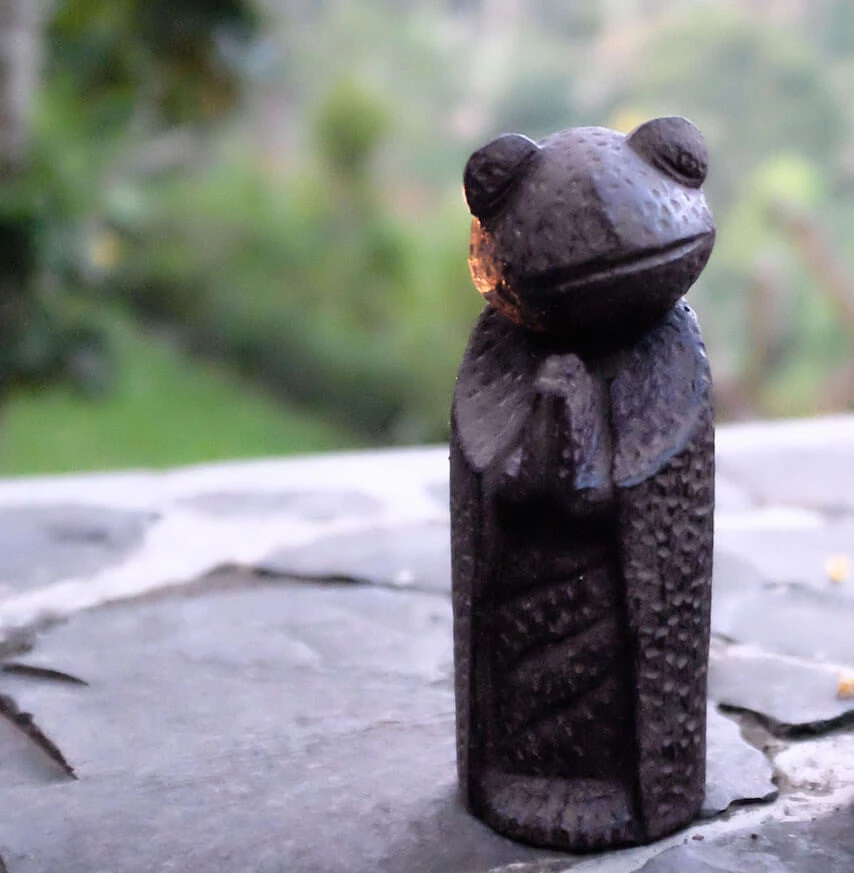 Namaste Frog Sculpture 1 Namaste Frog Sculpture