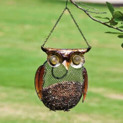 Owl Seed & Peanut Bird Feeder