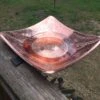 Solid Copper Deck-Mount Bird Bath