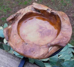 Teak Bird Bath, Deck-Mount Or Ground 2 Sizes
